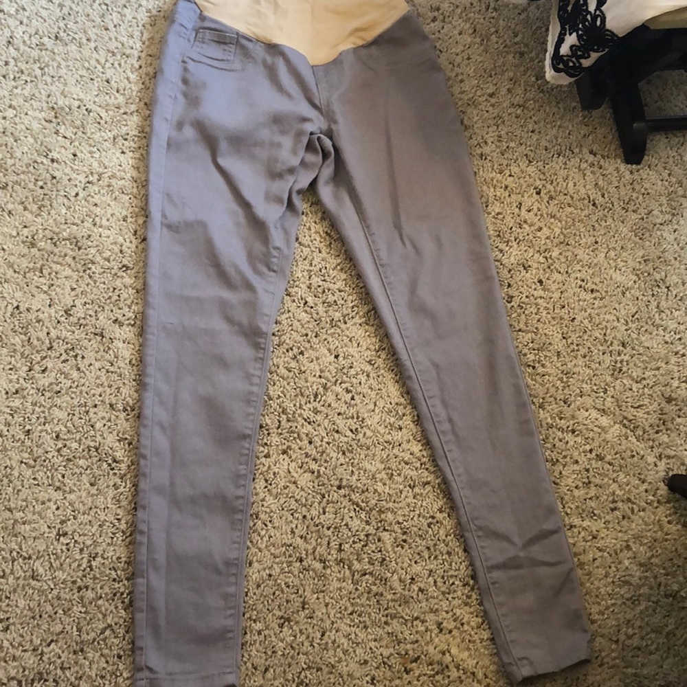 Gray maternity pants